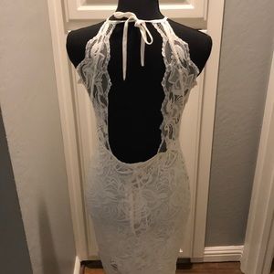 Open back lace dress